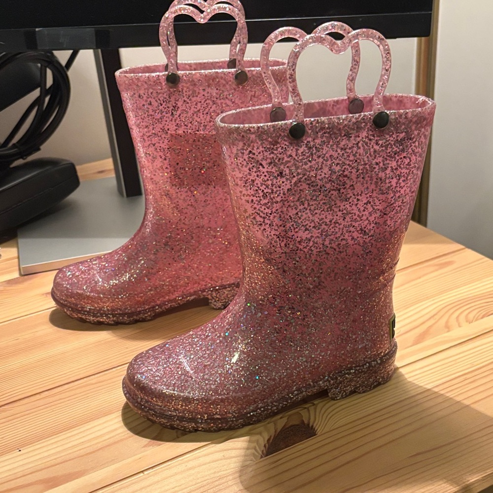 Western Chief Sparkly Pink Kids Boots